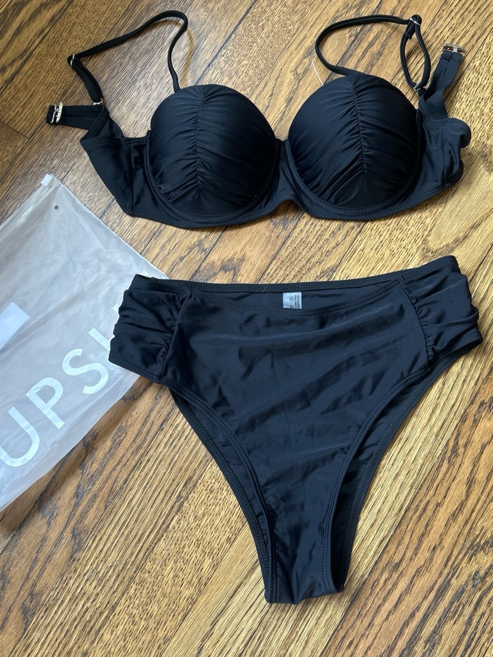NWT Cupshe Black Bikini Set